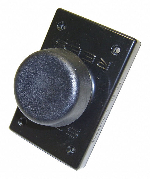 Push Button Plastic Black 2-1/4in
