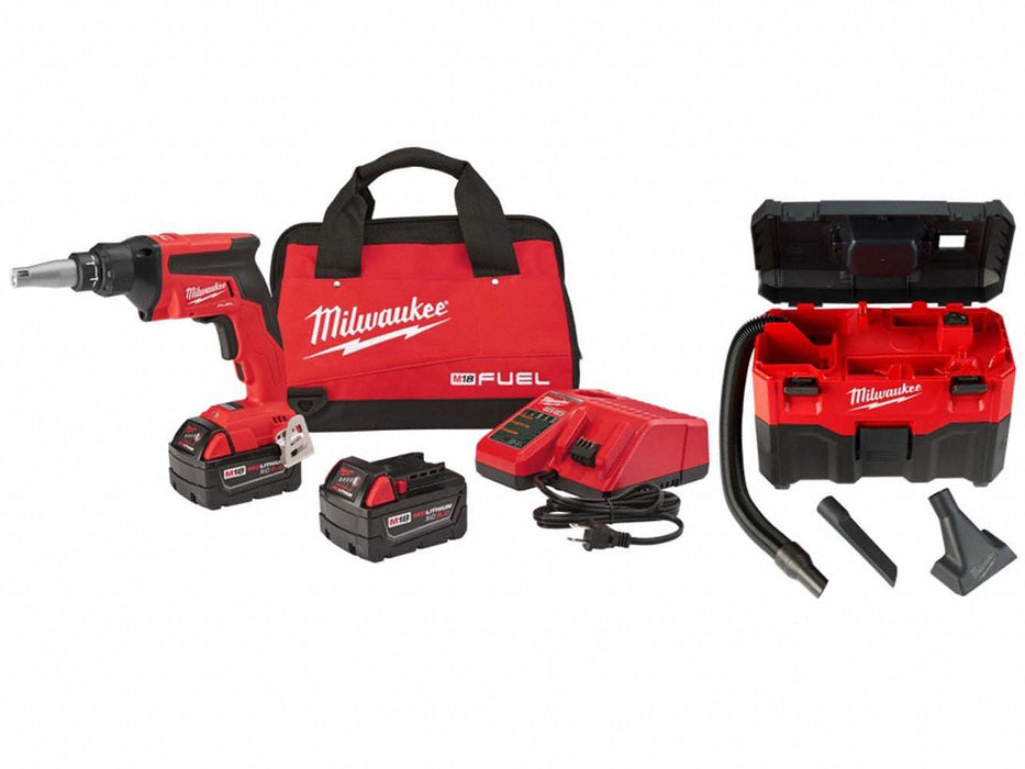 M18 FUEL Screw Gun Kit + M18 2Gal Vacuum