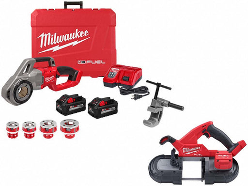 Threader w/Heads+M18 FUEL Band Saw