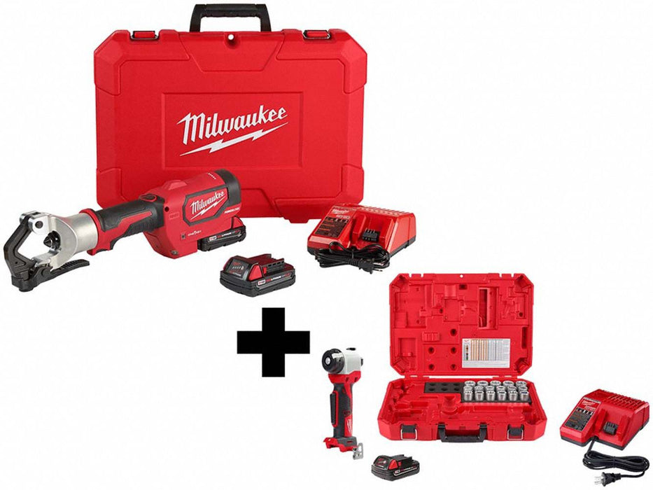 M18 750 MCM Crimper Kit + Cable Stripper