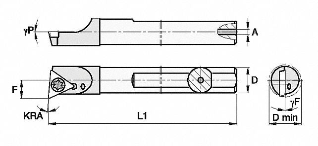 Indexable Boring Bar 0.2960 Carbide