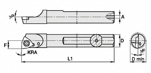 Indexable Boring Bar 0.4130 HSS