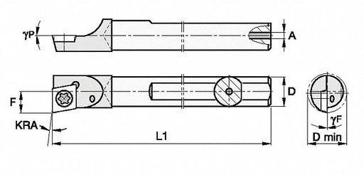 Indexable Boring Bar 0.2920 Carbide