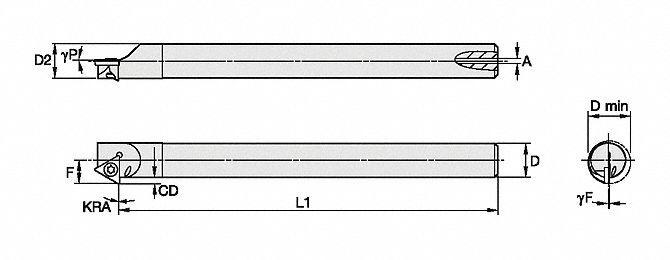 Indexable Boring Bar 0.4070 HSS
