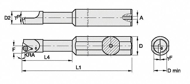 Indexable Boring Bar 0.2750 HSS