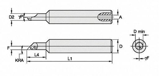 Indexable Boring Bar 0.3390 HSS