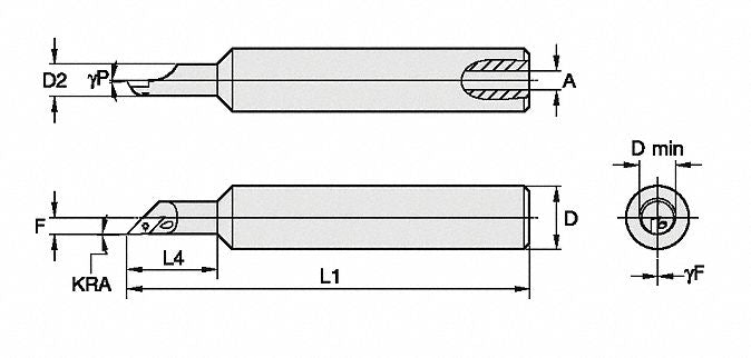 Indexable Boring Bar 0.3390 HSS