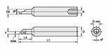 Indexable Boring Bar 5/8 HSS