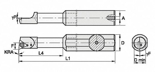 Indexable Boring Bar 0.2960 Carbide