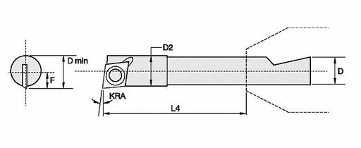 Indexable Boring Bar 0.1800 Carbide