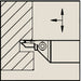 Grooving/Parting Toolholder WMTA RH
