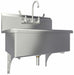 Scrub Sink 31 x20 x45.5 Silver