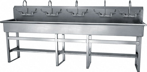 Wash Station 100 x20 x45 Silver