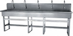 Wash Station 100 x20 x45 Silver