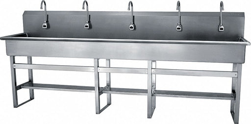 Wash Station 100 x20 x45 Silver