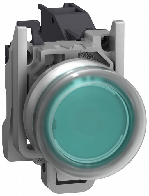 FlushPushButtonOperator NonIllum Grn 1NO