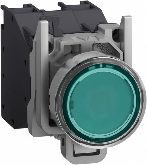IllumPushButton FullVoltage Green 1NO