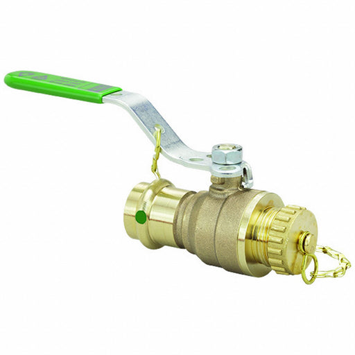 Manual 2-Way Ball Valve Press Bronze