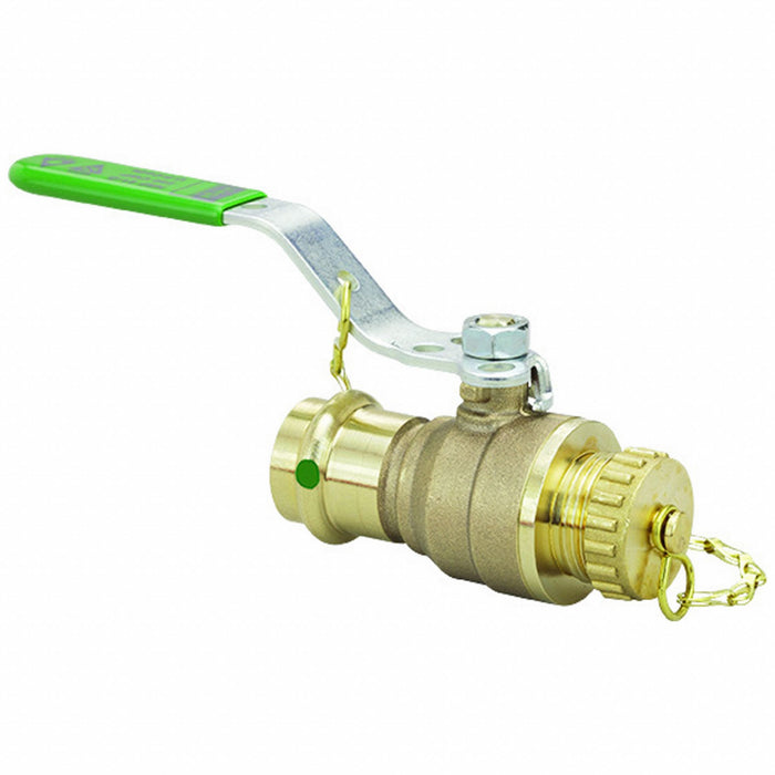 Manual 2-Way Ball Valve Press Bronze