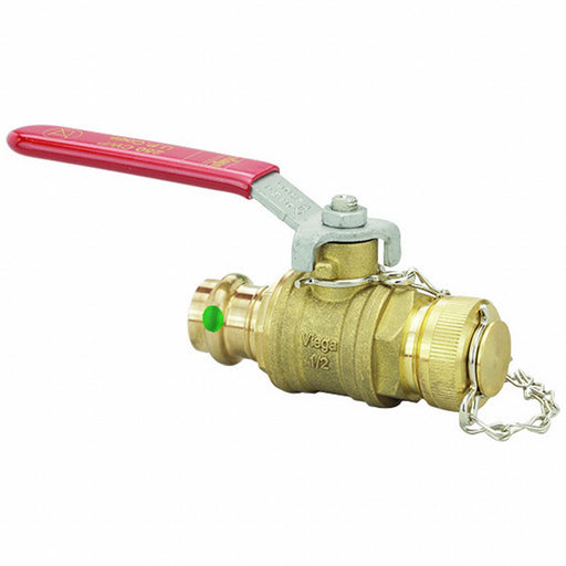 Manual 2-Way Ball Valve Press Bronze