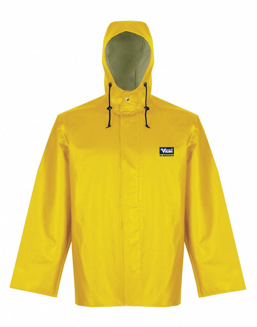 Hooded Rain Jacket Yellow 47 Chst Men XL