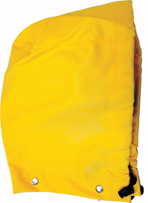 Rain Hood Yellow Snaps Polyester/PVC
