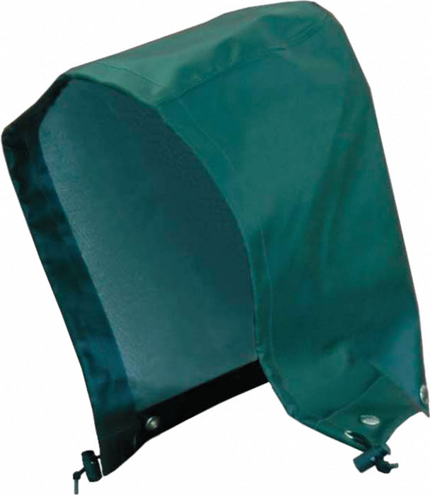 Rain Hood Green Snaps Polyester/PVC