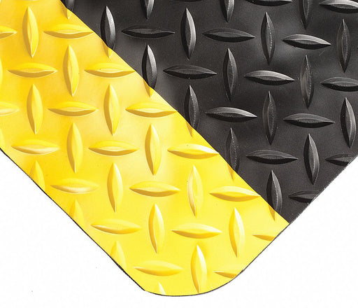 Antifatigue Mat Black Yl Brdr 3ft.x8ft.