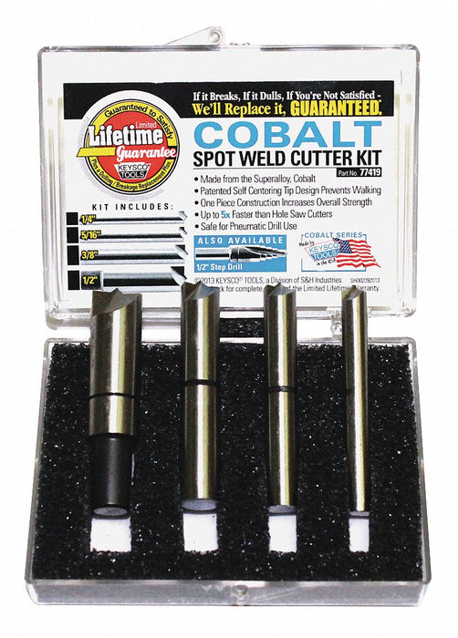 S H IND Cobalt 4pc Spot Weld Cutter Set
