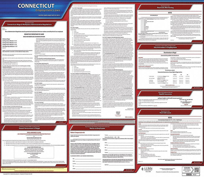 Labor Law Poster State Labor Law CT