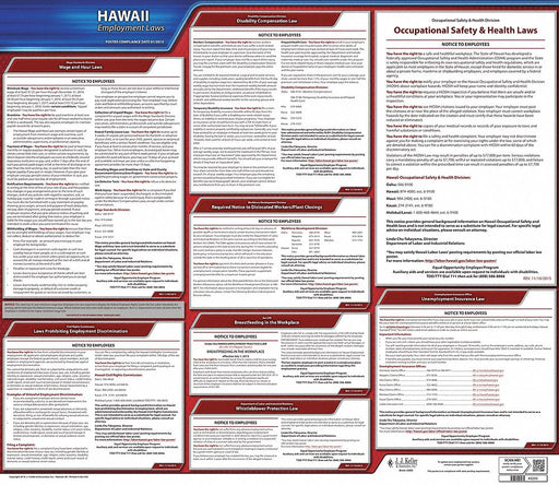 Labor Law Poster State Labor Law HI