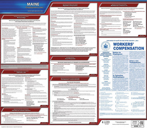 Labor Law Poster State Labor Law ME