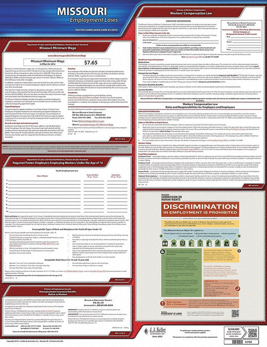 Labor Law Poster State Labor Law MO