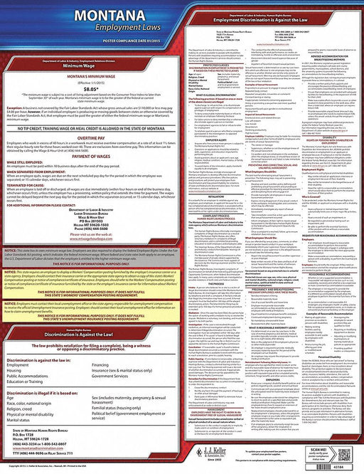 Labor Law Poster State Labor Law MT