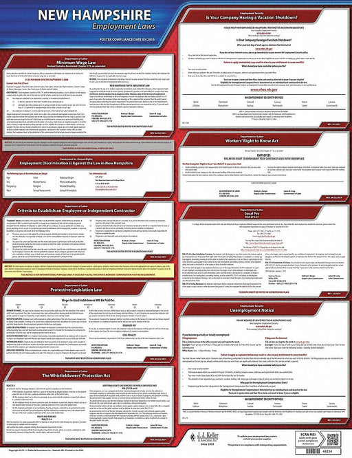 Labor Law Poster State Labor Law NH