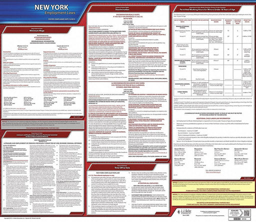 Labor Law Poster State Labor Law NY