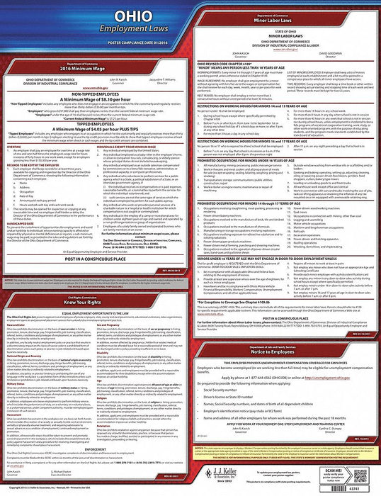 Labor Law Poster State Labor Law OH