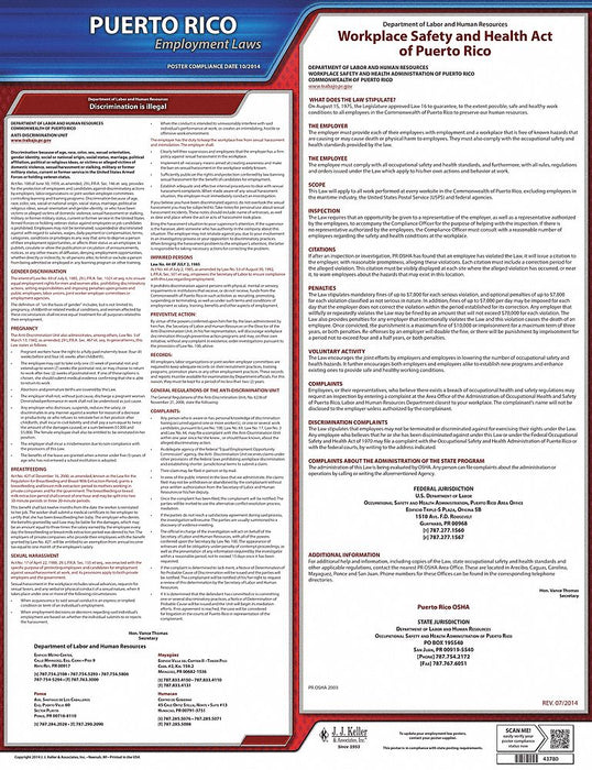 Labor Law Poster State Labor Law PR