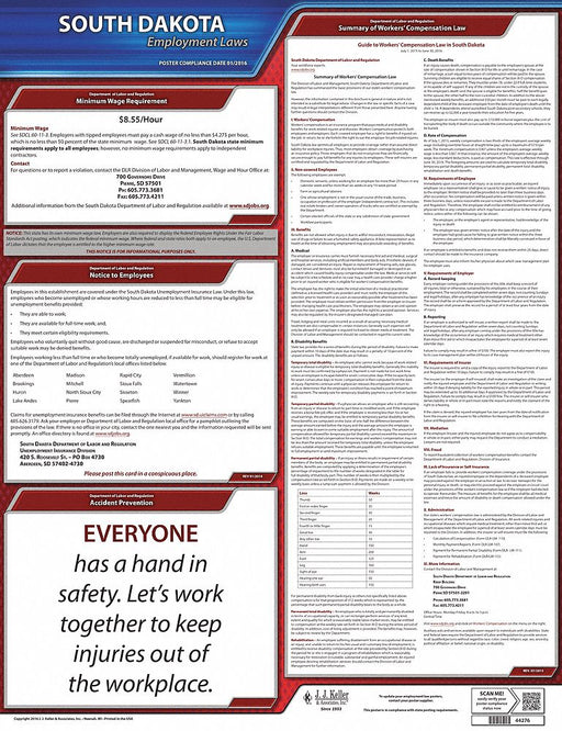 Labor Law Poster State Labor Law SD