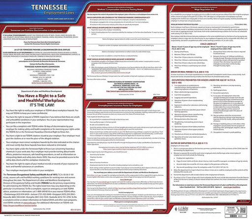 Labor Law Poster State Labor Law TN