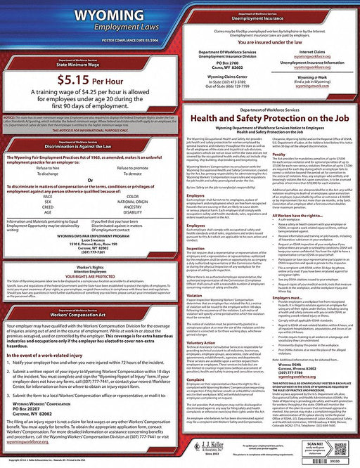 Labor Law Poster State Labor Law WY