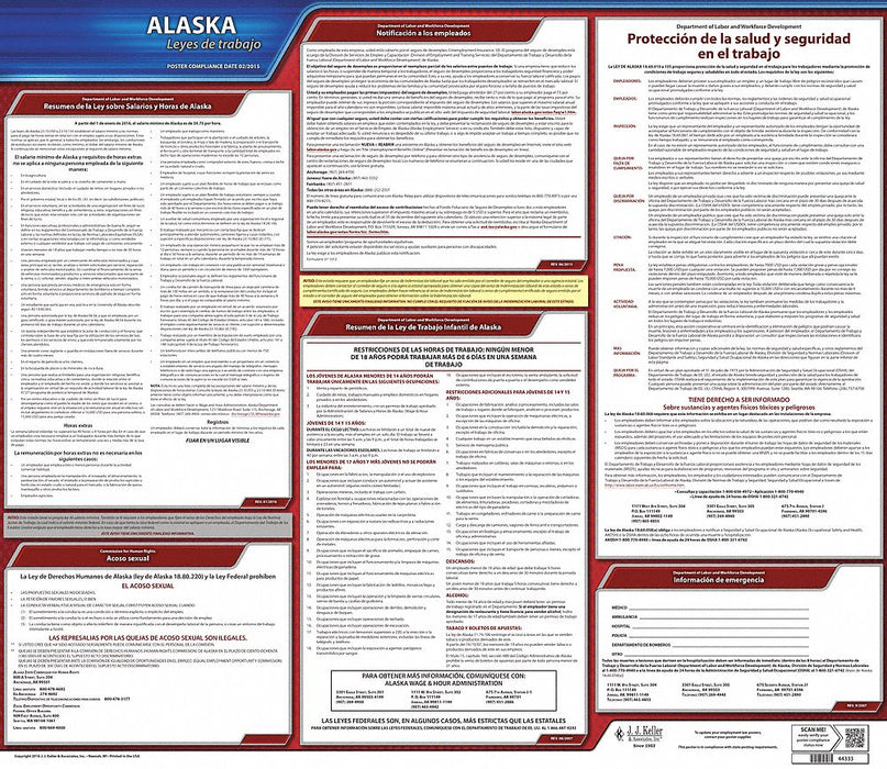 Labor Law Poster State Labor Law AK