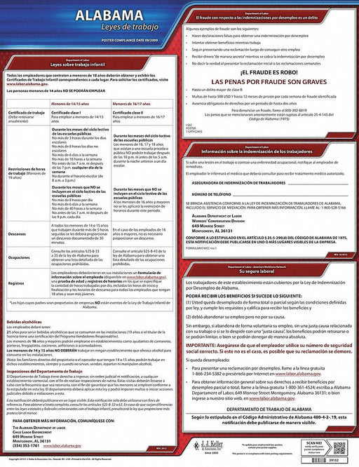 Labor Law Poster State Labor Law AL