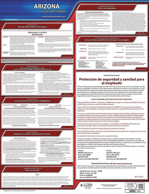 Labor Law Poster State Labor Law AZ