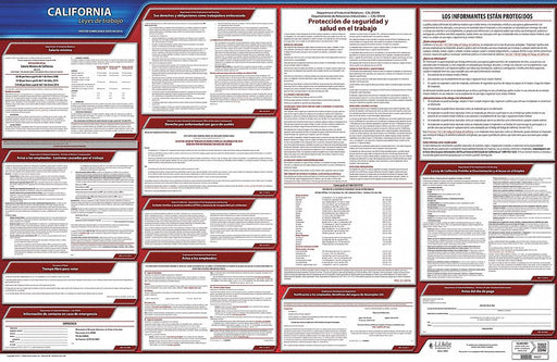 Labor Law Poster State Labor Law CA