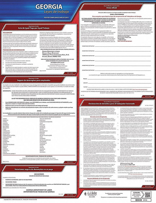 Labor Law Poster State Labor Law GA