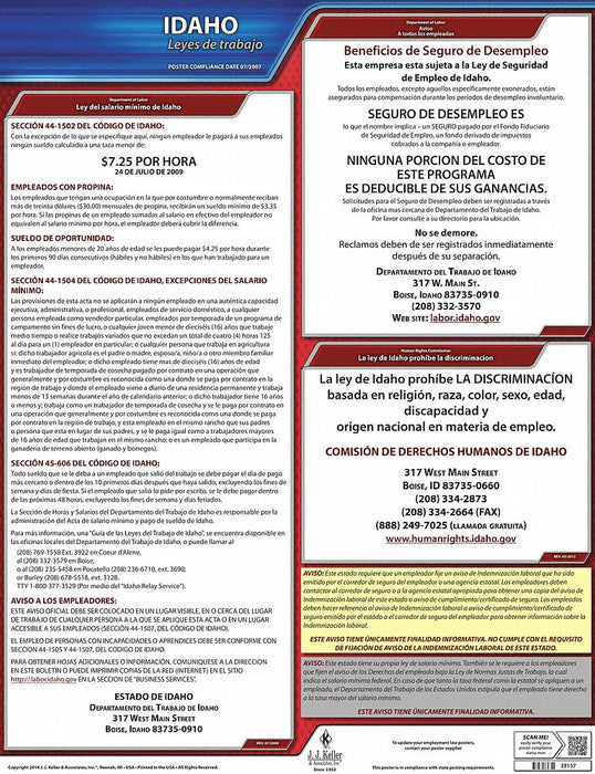 Labor Law Poster State Labor Law ID