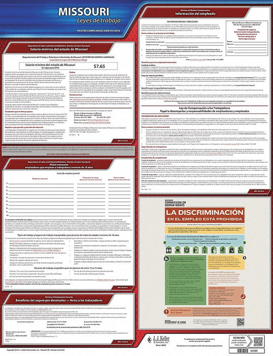 Labor Law Poster State Labor Law MO