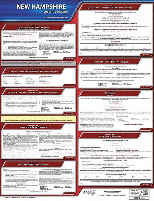 Labor Law Poster State Labor Law NH