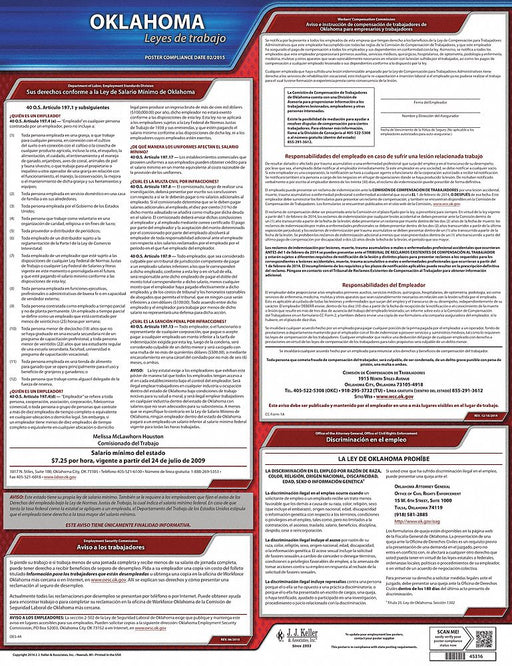 Labor Law Poster State Labor Law OK